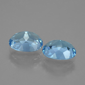 Achetez naturel 6.70ct Bleu ciel Topaze gems, Coupe ovale, En provenance Brésil chez GemSelect. En stock, livraison internationale!