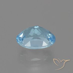 Topaze Bleu ciel naturelle ovale, 3.20 ct, VVS-VS