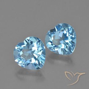 Shop natural 5.90ct Bleu ciel Topaze gems, Cœur, from Brésil at GemSelect. In stock, global shipping!
