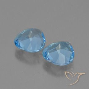 Shop natural 5.90ct Bleu ciel Topaze gems, Cœur, from Brésil at GemSelect. In stock, global shipping!