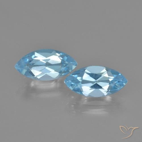 Achetez naturel 2,70ct bleue topaze gems, marquise, en provenance brésil chez gemselect. en stock, livraison internationale!