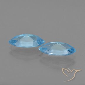 Achetez naturel 2.55ct Bleu ciel Topaze gems, Marquise, En provenance Brésil chez GemSelect. En stock, livraison internationale!
