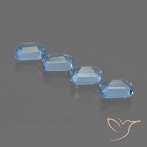 Shop natural 4.31ct Bleu Suisse Topaze gems, Octogone / coupe Émeraude, from Brésil at GemSelect. In stock, global shipping!