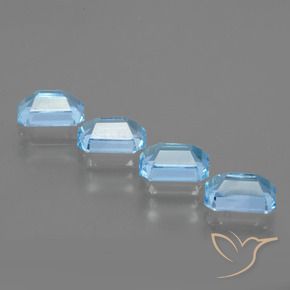 Shop natural 4.72ct Bleu ciel Topaze gems, Octogone / coupe Émeraude, from Brésil at GemSelect. In stock, global shipping!