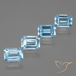 Shop natural 4.71ct Bleu ciel Topaze gems, Octogone / coupe Émeraude, from Brésil at GemSelect. In stock, global shipping!