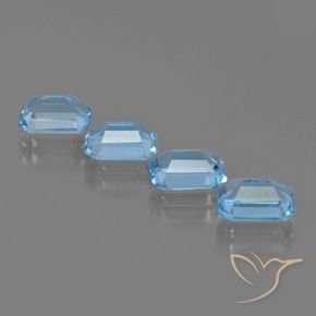 Shop natural 4.71ct Bleu Suisse Topaze gems, Octogone / coupe Émeraude, from Brésil at GemSelect. In stock, global shipping!
