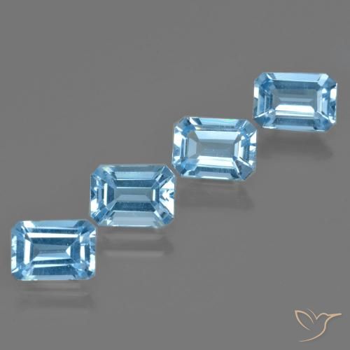 Shop natural 4.71ct Bleu Suisse Topaze gems, Octogone / coupe Émeraude, from Brésil at GemSelect. In stock, global shipping!