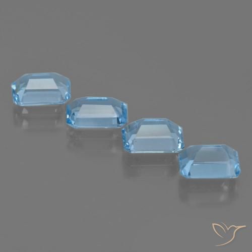 Shop natural 4.71ct Bleu Suisse Topaze gems, Octogone / coupe Émeraude, from Brésil at GemSelect. In stock, global shipping!