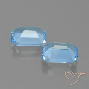 Shop natural 5.19ct Bleu ciel Topaze gems, Octogone / coupe Émeraude, from Brésil at GemSelect. In stock, global shipping!