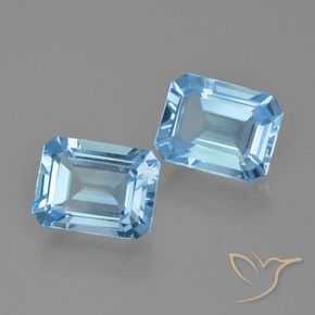 Shop natural 5.00ct Bleu Suisse Topaze gems, Octogone / coupe Émeraude, from Brésil at GemSelect. In stock, global shipping!