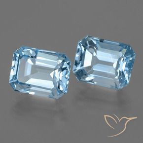 Shop natural 6.01ct Bleu ciel Topaze gems, Octogone / coupe Émeraude, from Brésil at GemSelect. In stock, global shipping!