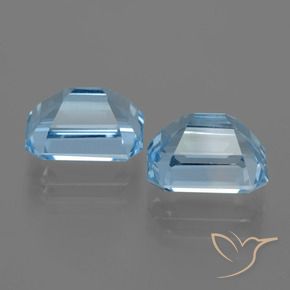 Shop natural 6.01ct Bleu ciel Topaze gems, Octogone / coupe Émeraude, from Brésil at GemSelect. In stock, global shipping!