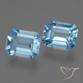 Shop natural 4.98ct Bleu ciel Topaze gems, Octogone / coupe Émeraude, from Brésil at GemSelect. In stock, global shipping!