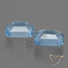 Shop natural 5.93ct Bleu ciel Topaze gems, Octogone / coupe Émeraude, from Brésil at GemSelect. In stock, global shipping!