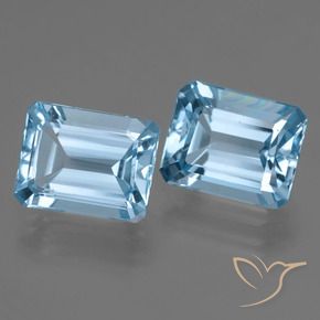 Shop natural 5.93ct Bleu Suisse Topaze gems, Octogone / coupe Émeraude, from Brésil at GemSelect. In stock, global shipping!