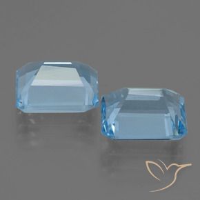 Shop natural 5.93ct Bleu Suisse Topaze gems, Octogone / coupe Émeraude, from Brésil at GemSelect. In stock, global shipping!