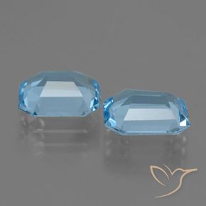 Shop natural 4.47ct Bleu ciel Topaze gems, Octogone / coupe Émeraude, from Brésil at GemSelect. In stock, global shipping!