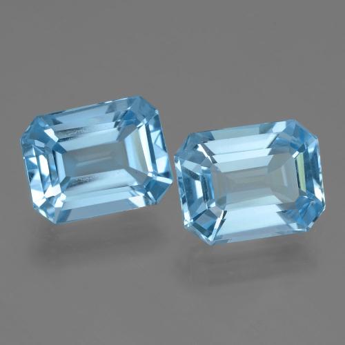 Achetez naturel 5,17ct bleue topaze gems, taille émeraude, en provenance brésil chez gemselect. en stock, livraison internationale!