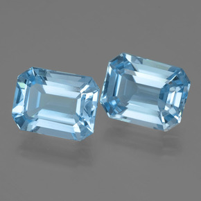 Achetez naturel 5,17ct bleue topaze gems, taille émeraude, en provenance brésil chez gemselect. en stock, livraison internationale!