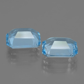 Achetez naturel 5,17ct bleue topaze gems, taille émeraude, en provenance brésil chez gemselect. en stock, livraison internationale!