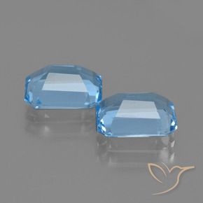 Shop natural 4.87ct Bleu Suisse Topaze gems, Octogone / coupe Émeraude, from Brésil at GemSelect. In stock, global shipping!
