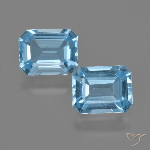 Shop natural 4.99ct Bleu Suisse Topaze gems, Octogone / coupe Émeraude, from Brésil at GemSelect. In stock, global shipping!