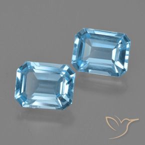 Shop natural 4.99ct Bleu Suisse Topaze gems, Octogone / coupe Émeraude, from Brésil at GemSelect. In stock, global shipping!