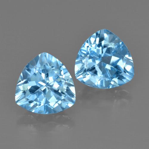 Achetez naturel 5,86ct bleue topaze gems, trillion, en provenance brésil chez gemselect. en stock, livraison internationale!