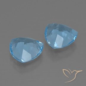 Shop natural 5.65ct Bleu Suisse Topaze gems, Trillion, from Brésil at GemSelect. In stock, global shipping!