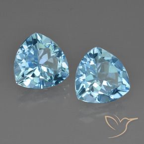 Shop natural 5.62ct Bleu ciel Topaze gems, Trillion, from Brésil at GemSelect. In stock, global shipping!