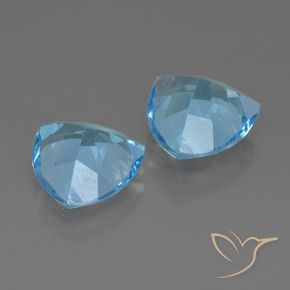 Shop natural 5.62ct Bleu ciel Topaze gems, Trillion, from Brésil at GemSelect. In stock, global shipping!