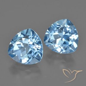 Shop natural 6.56ct Bleu ciel Topaze gems, Trillion, from Brésil at GemSelect. In stock, global shipping!