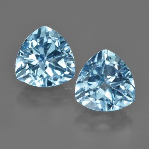 Achetez naturel 5,90ct bleue topaze gems, trillion, en provenance brésil chez gemselect. en stock, livraison internationale!