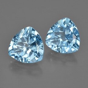 Achetez naturel 5,90ct bleue topaze gems, trillion, en provenance brésil chez gemselect. en stock, livraison internationale!
