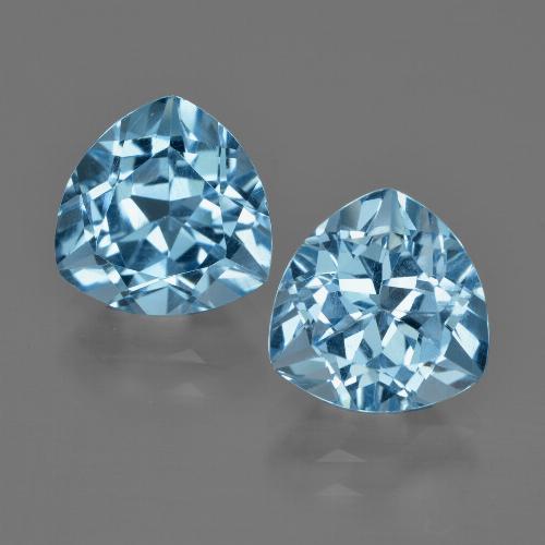 Achetez naturel 6,51ct bleue topaze gems, trillion, en provenance brésil chez gemselect. en stock, livraison internationale!