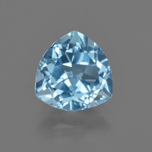 Topaze Bleu ciel naturelle Trillion, 3.03 ct, VVS-VS