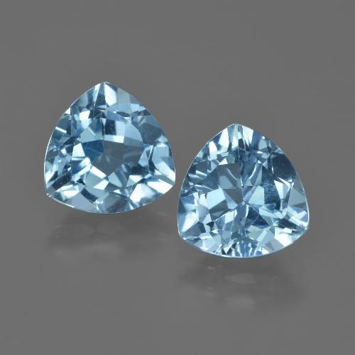 Achetez naturel 5.57ct Bleu Suisse Topaze gems, Trillion, En provenance Brésil chez GemSelect. En stock, livraison internationale!