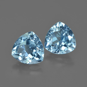 Achetez naturel 5.57ct Bleu Suisse Topaze gems, Trillion, En provenance Brésil chez GemSelect. En stock, livraison internationale!