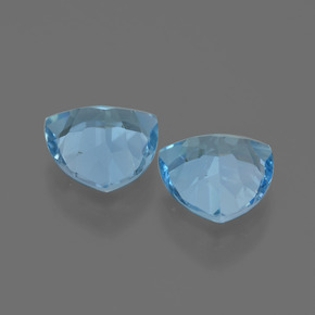 Achetez naturel 5.57ct Bleu Suisse Topaze gems, Trillion, En provenance Brésil chez GemSelect. En stock, livraison internationale!