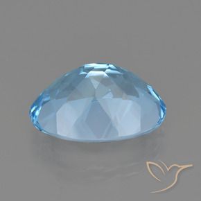 Topaze Bleu ciel naturelle ovale, 21.58 ct, VVS