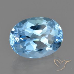 Topaze Bleu ciel naturelle Coupe ovale, 23.15 ct, VVS