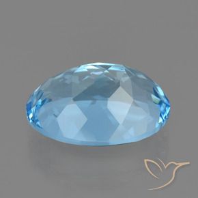 Topaze Bleu ciel naturelle Coupe ovale, 23.15 ct, VVS