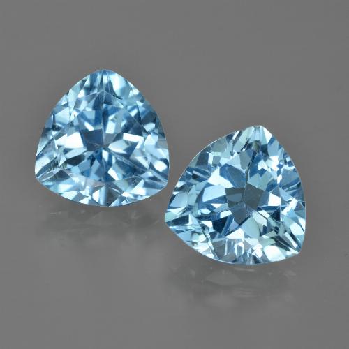 Achetez naturel 7,32ct bleue topaze gems, trillion, en provenance brésil chez gemselect. en stock, livraison internationale!