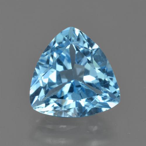 Topaze bleue naturelle trillion, 3,39 ct, VS