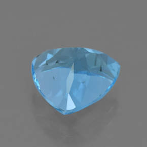 Topaze bleue naturelle trillion, 3,80 ct, VVS-VS