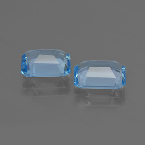 Achetez naturel 4,80ct bleue topaze gems, taille émeraude, en provenance brésil chez gemselect. en stock, livraison internationale!