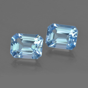 Achetez naturel 5.15ct Bleu Suisse Topaze gems, Taille émeraude, En provenance Brésil chez GemSelect. En stock, livraison internationale!
