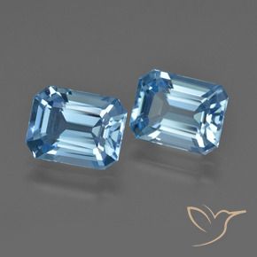Shop natural 5.15ct Bleu Suisse Topaze gems, Octogone / coupe Émeraude, from Brésil at GemSelect. In stock, global shipping!