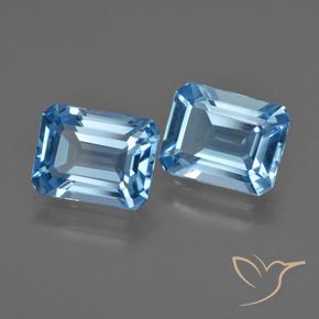 Shop natural 5.50ct Bleu Suisse Topaze gems, Octogone / coupe Émeraude, from Brésil at GemSelect. In stock, global shipping!