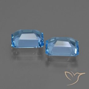 Shop natural 5.50ct Bleu Suisse Topaze gems, Octogone / coupe Émeraude, from Brésil at GemSelect. In stock, global shipping!